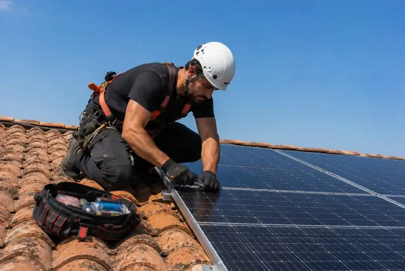 Maintenance et monitoring de panneaux solaires à Loubigné