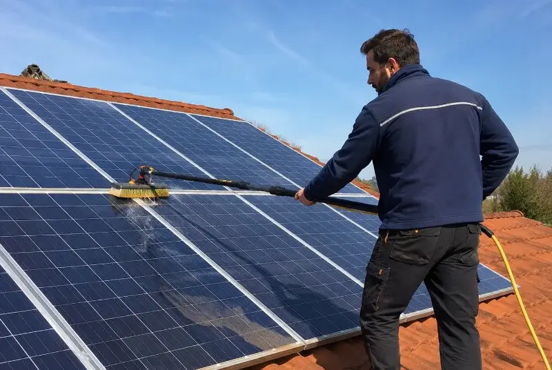 Nettoyage et entretien de panneaux solaires à Loubigné